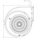 Centrifugaalventilator Natalini voor pelletkachels Eco Spar, Deville, Puros e.a. Sit Group, debiet 480 m³/h | Ventilatoren en blazers | Pelletkachel onderdelen |