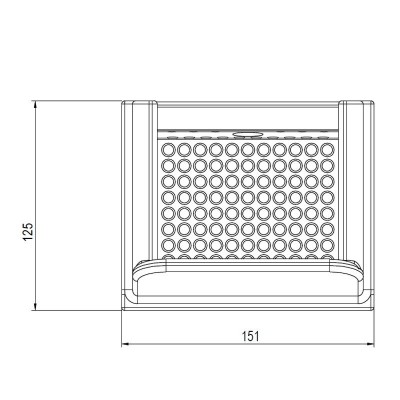 Gietijzeren Branderpot voor pelletkachel Eco Spar Orion , 151X125 - Branderpot voor pelletkachel