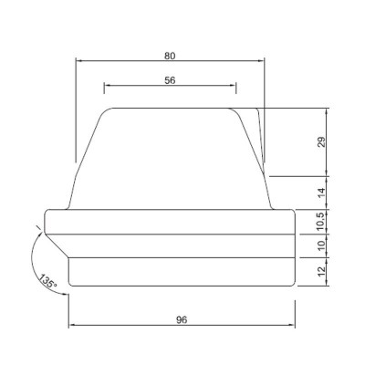 Gietijzeren branderpot voor pelletkachel Karmek One, Moretti Design, 165 x 106 mm - Branderpot voor pelletkachel