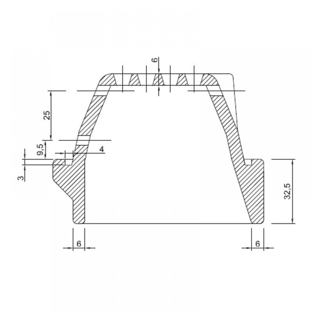 Gietijzeren branderpot voor pelletkachel, 165 x 106 mm | Vuurpotten | Verbrandingskamer |