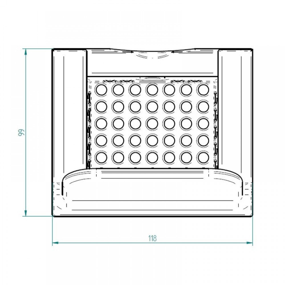 Gietijzeren branderpot voor pelletkachel, 118 x 99 mm | Vuurpotten | Verbrandingskamer |