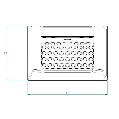 Gietijzeren branderpot voor pelletkachel Kalon, 136 x 92 mm - Branderpot voor pelletkachel