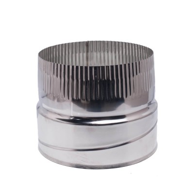 Adapter voor flexibel rookkanaal, roestvrij staal AISI 304, mannelijk, Ф80-Ф300 - Productenvergelijking