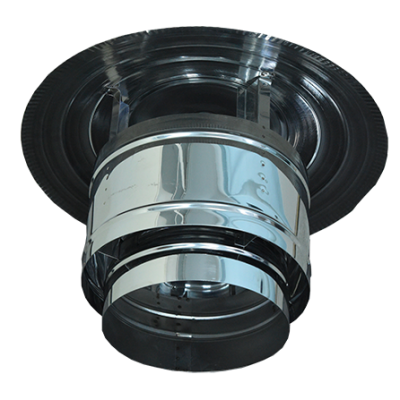 Dubbelwandige schoorsteenkap, roestvrij staal, diameter Φ100 - Productenvergelijking