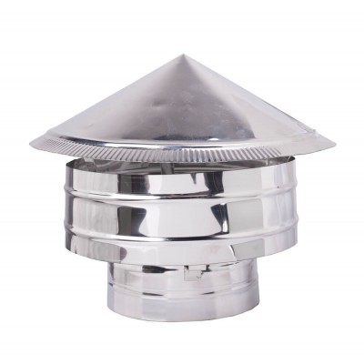 Dubbelwandige schoorsteenkap, RVS AISI 304, Ф100 - Productenvergelijking