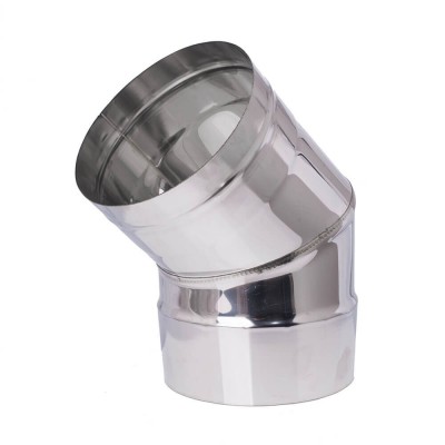 Bocht kachelpijp 45°, RVS AISI 304, Ф100 - Productenvergelijking