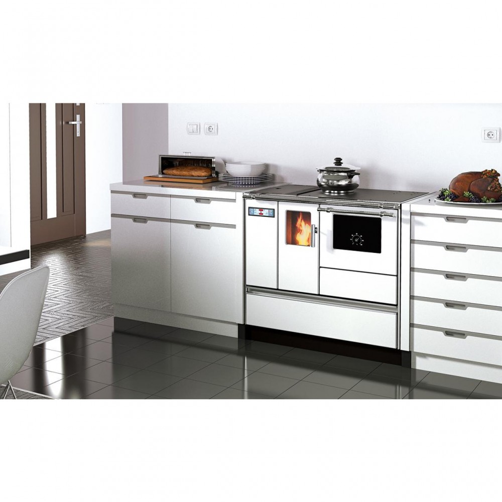 Pelletfornuis Alfa Plam Alfa 90 Pelet Wit, 8.18kW | Pellet fornuizen | Pellets |