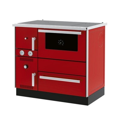 Hout fornuis met CV Alfa Plam Alfa Term 20 Rood, 23kW - Productenvergelijking