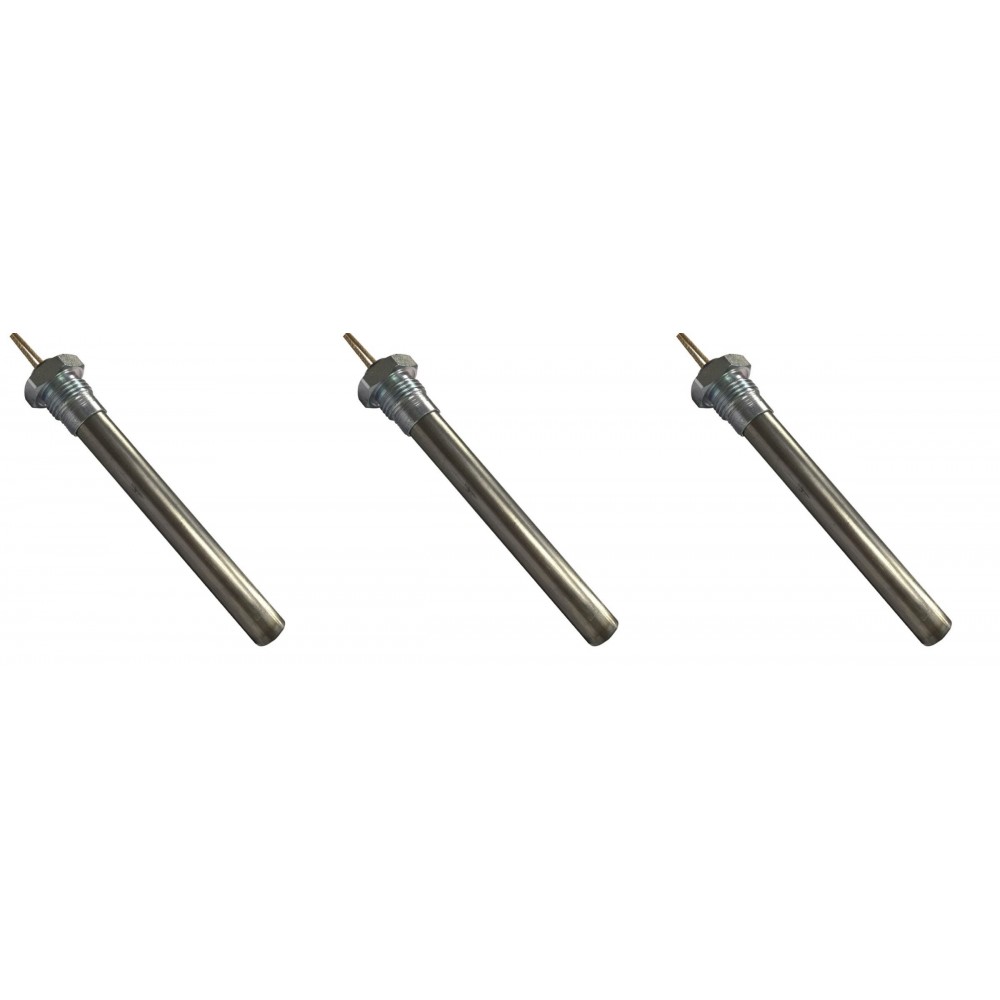 Gloeibougie pelletkachel voor Palazzetti en andere, totale lengte 188mm, 350W - x3 | Gloeibougie voor pelletkachel | Pelletkachel onderdelen |