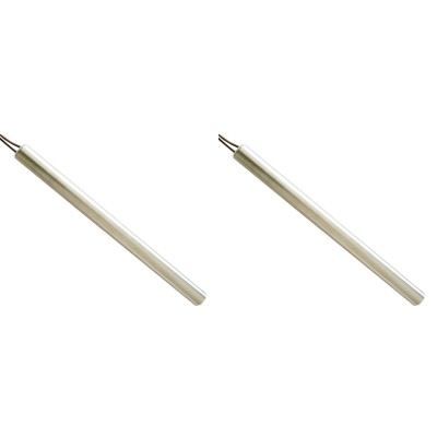 Gloeibougie pelletkachel voor Edilkamin, Italiana Camini, La Nordica, Sicalor en anderen, totale lengte 155mm, 300W - x2 - Gloeibougie voor pelletkachel