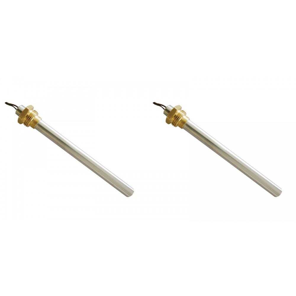 Gloeibougie pelletkachel voor Cadel, CS Thermos, Karmek One, Ungaro, Superior, MCZ, Piazzetta en andere, totale lengte 150mm, 300W - x2
