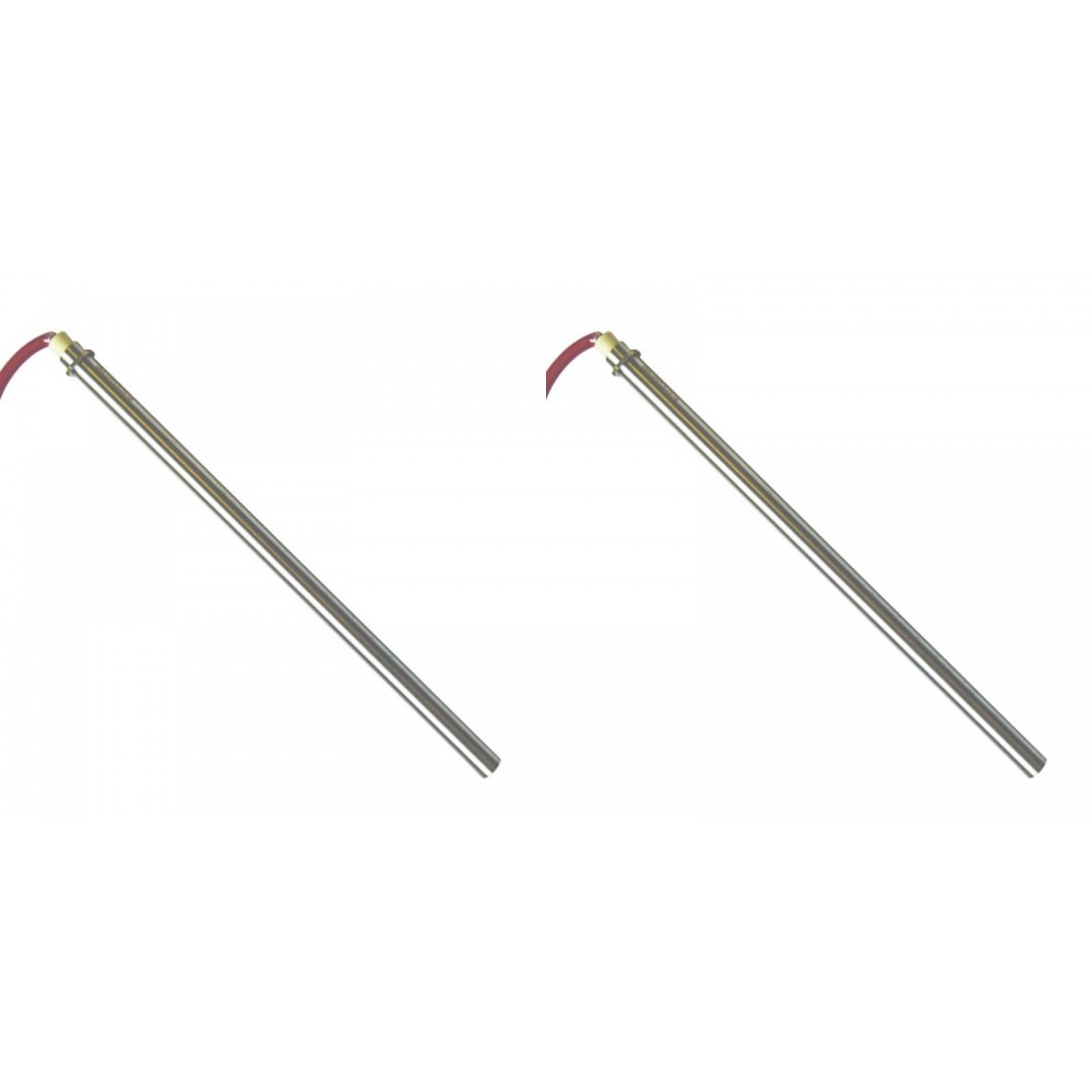 Gloeibougie pelletkachel voor Edilkamin en andere, totale lengte 280mm, 470W - x2 | Gloeibougie voor pelletkachel | Pelletkachel onderdelen |