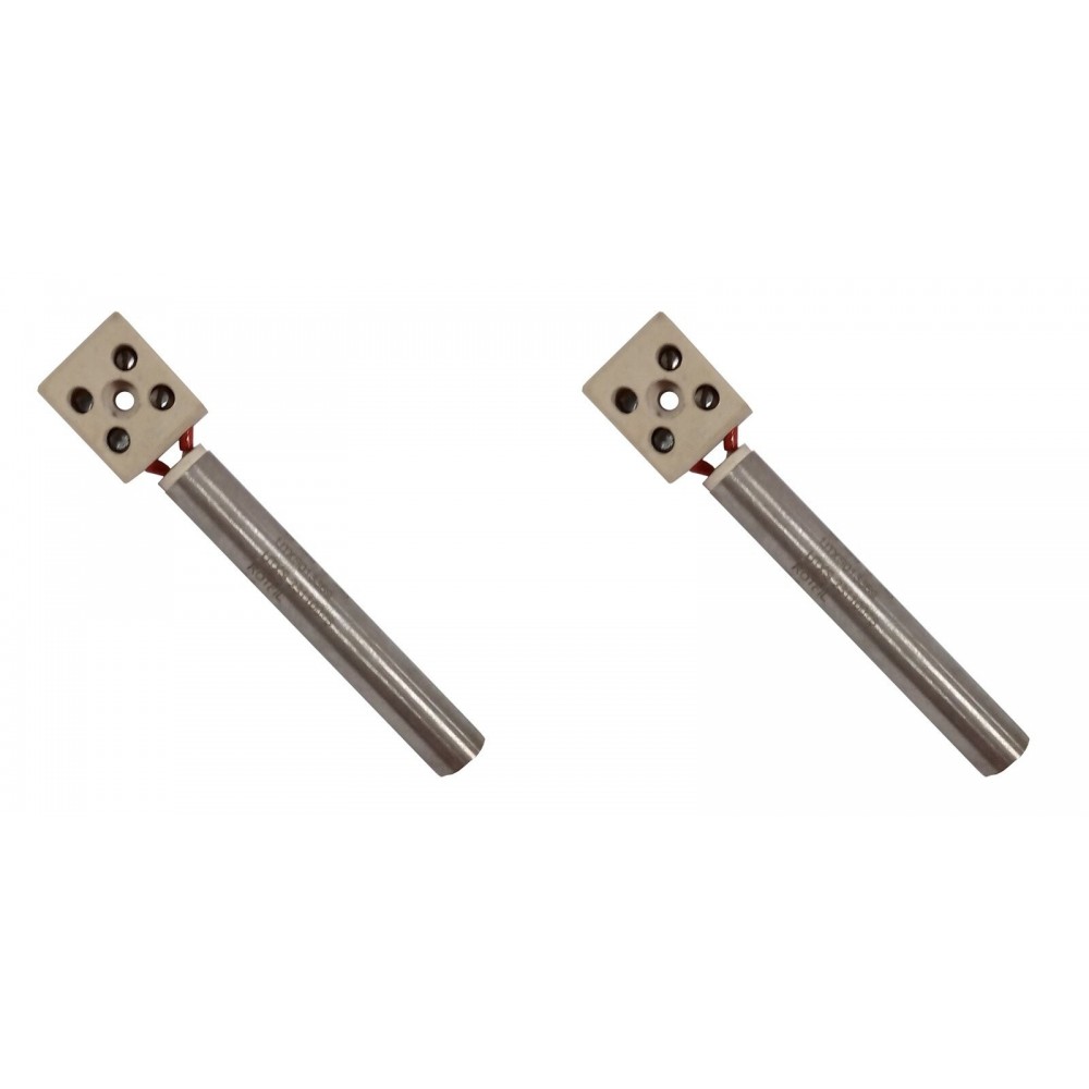 Gloeibougie pelletkachel voor Eurofiamma, Arce en andere, lengte 80mm, 250W - x2 | Gloeibougie voor pelletkachel | Pelletkachel onderdelen |