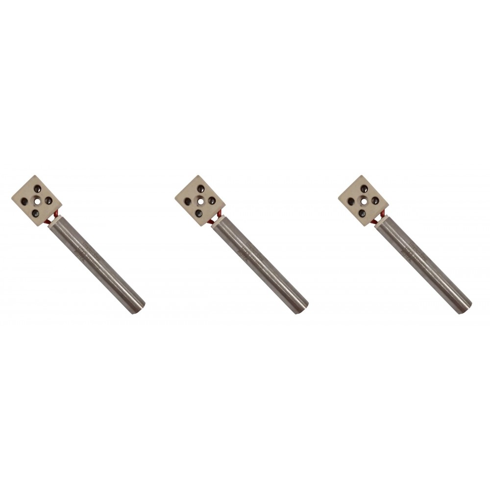 Gloeibougie pelletkachel voor Eurofiamma, Arce en andere, lengte 80mm, 250W - x3