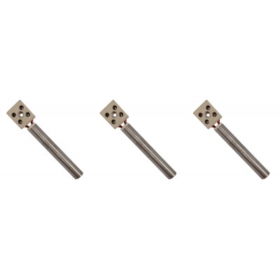 Gloeibougie pelletkachel voor Eurofiamma, Arce en andere, lengte 80mm, 250W - x3 - Gloeibougie voor pelletkachel