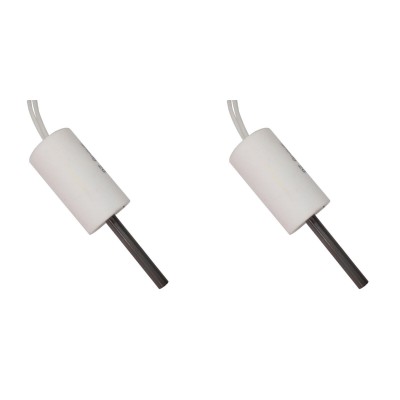 Laagspanning gloeibougie pelletkachel ComfortBilt, Edilkamin, totale lengte 66mm, 90 - 100W tot 24 Volt AC - x2 - Gloeibougie voor pelletkachel