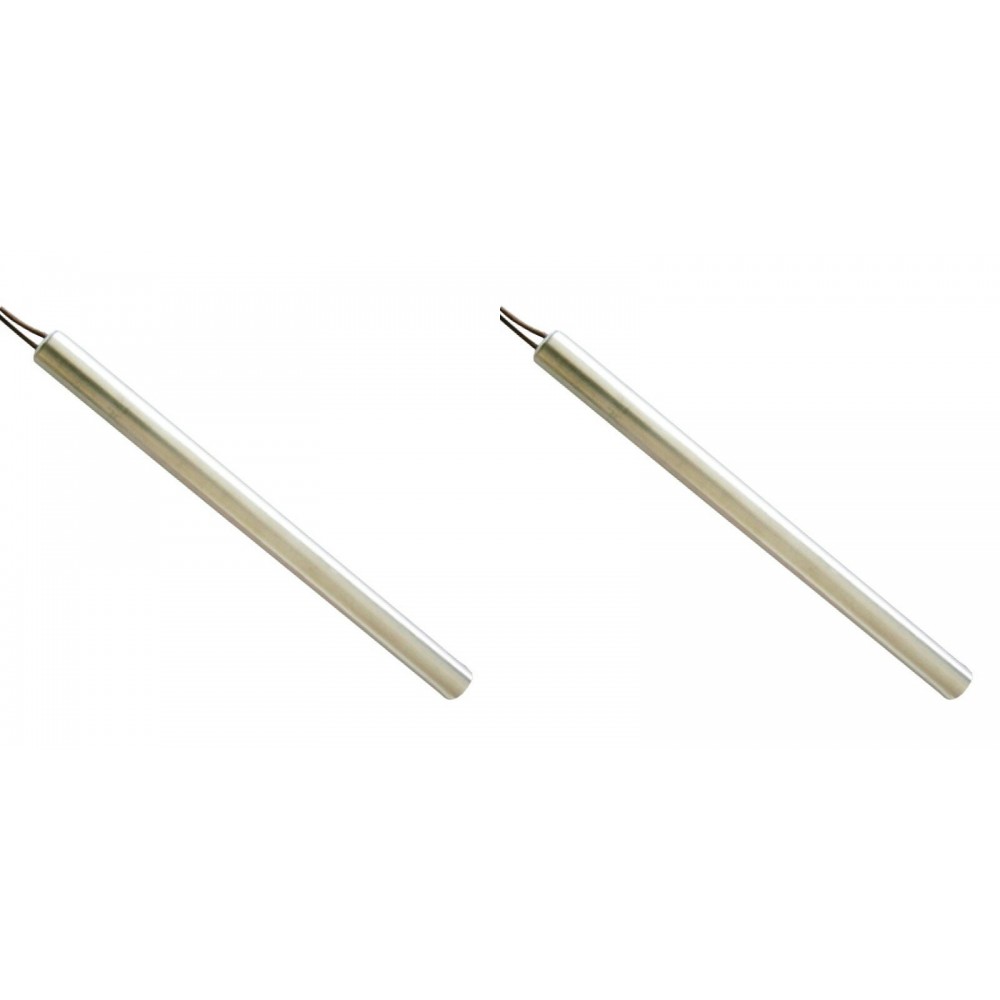 Gloeibougie pelletkachel voor La Nordica en andere, totale lengte 155mm, 300W - x2 | Gloeibougie voor pelletkachel | Pelletkachel onderdelen |