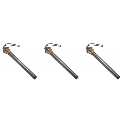 Gloeibougie pelletkachel voor Ecoteck, Ravelli en andere, totale lengte 114mm, 250W - x3 - Gloeibougie voor pelletkachel