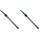 Gloeibougie pelletkachel voor Palladio en anderen, totale lengte 145mm, 250W - x2 | Gloeibougie voor pelletkachel | Pelletkachel onderdelen |