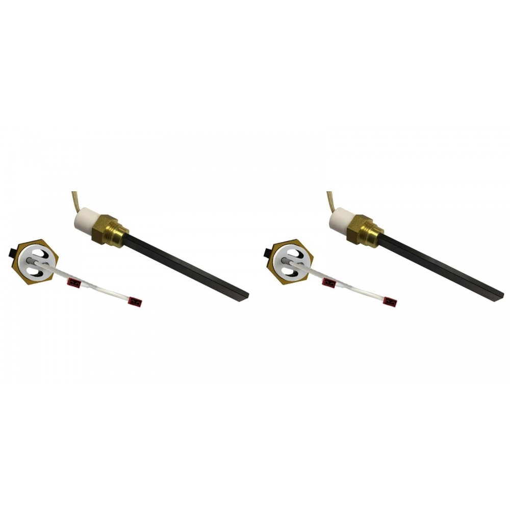 Laagspanning gloeibougie pelletkachel Eco Spar, BURNiT, ComfortBilt, totale lengte 123mm, 120W tot 24V - x2 | Gloeibougie voor pelletkachel | Pelletkachel onderdelen |
