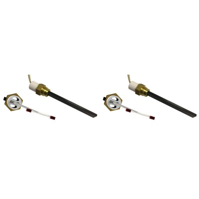 Laagspanning gloeibougie pelletkachel Eco Spar, BURNiT, ComfortBilt, totale lengte 123mm, 120W tot 24V - x2 - Pelletkachel onderdelen