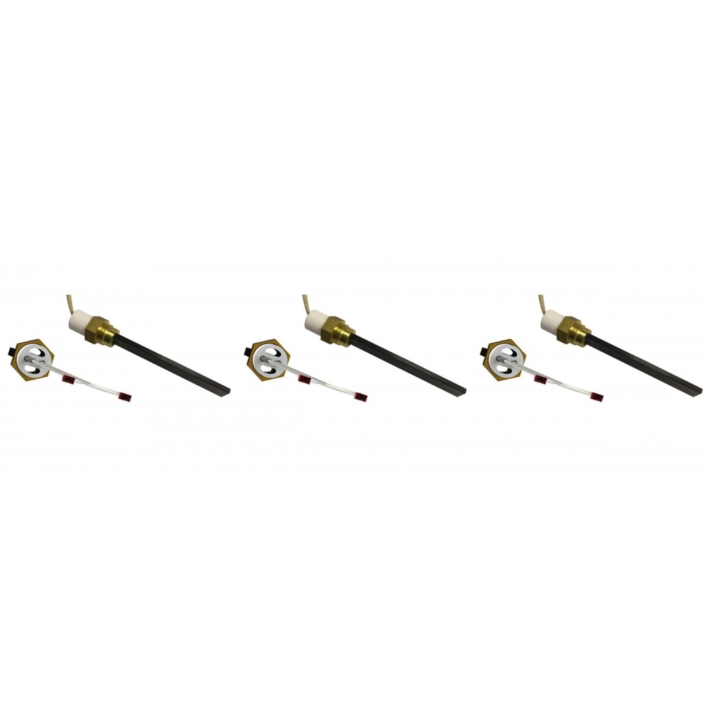Laagspanning gloeibougie pelletkachel Eco Spar, BURNiT, ComfortBilt, totale lengte 123mm, 120W tot 24V - x3 | Gloeibougie voor pelletkachel | Pelletkachel onderdelen |