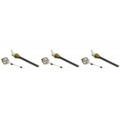 Laagspanning gloeibougie pelletkachel Eco Spar, BURNiT, ComfortBilt, totale lengte 123mm, 120W tot 24V - x3 - Pelletkachel onderdelen