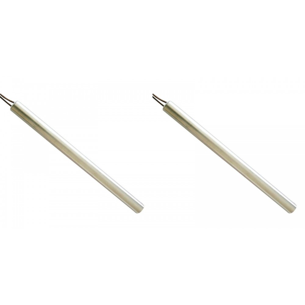 Gloeibougie pelletkachel voor La Nordica en andere, totale lengte 185mm, 400W - x2 | Gloeibougie voor pelletkachel | Pelletkachel onderdelen |