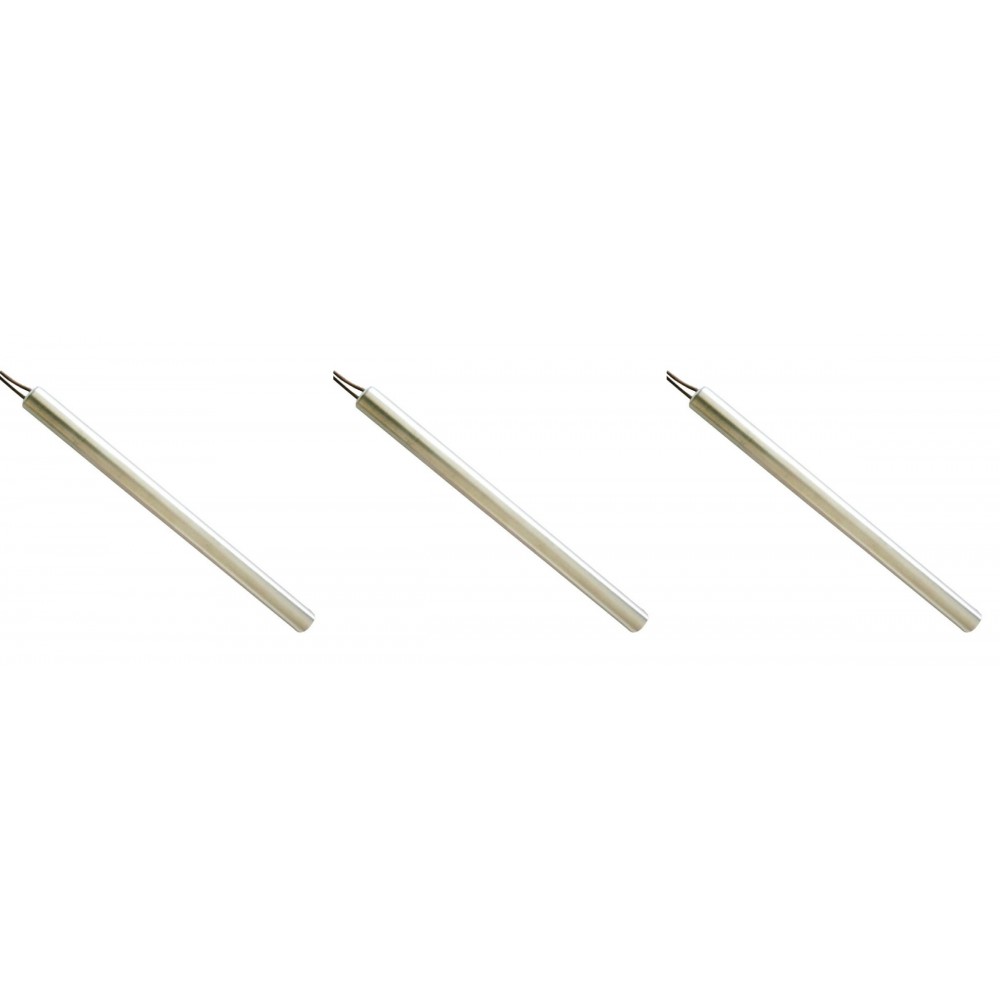 Gloeibougie pelletkachel voor La Nordica en andere, totale lengte 185mm, 400W - x3 | Gloeibougie voor pelletkachel | Pelletkachel onderdelen |