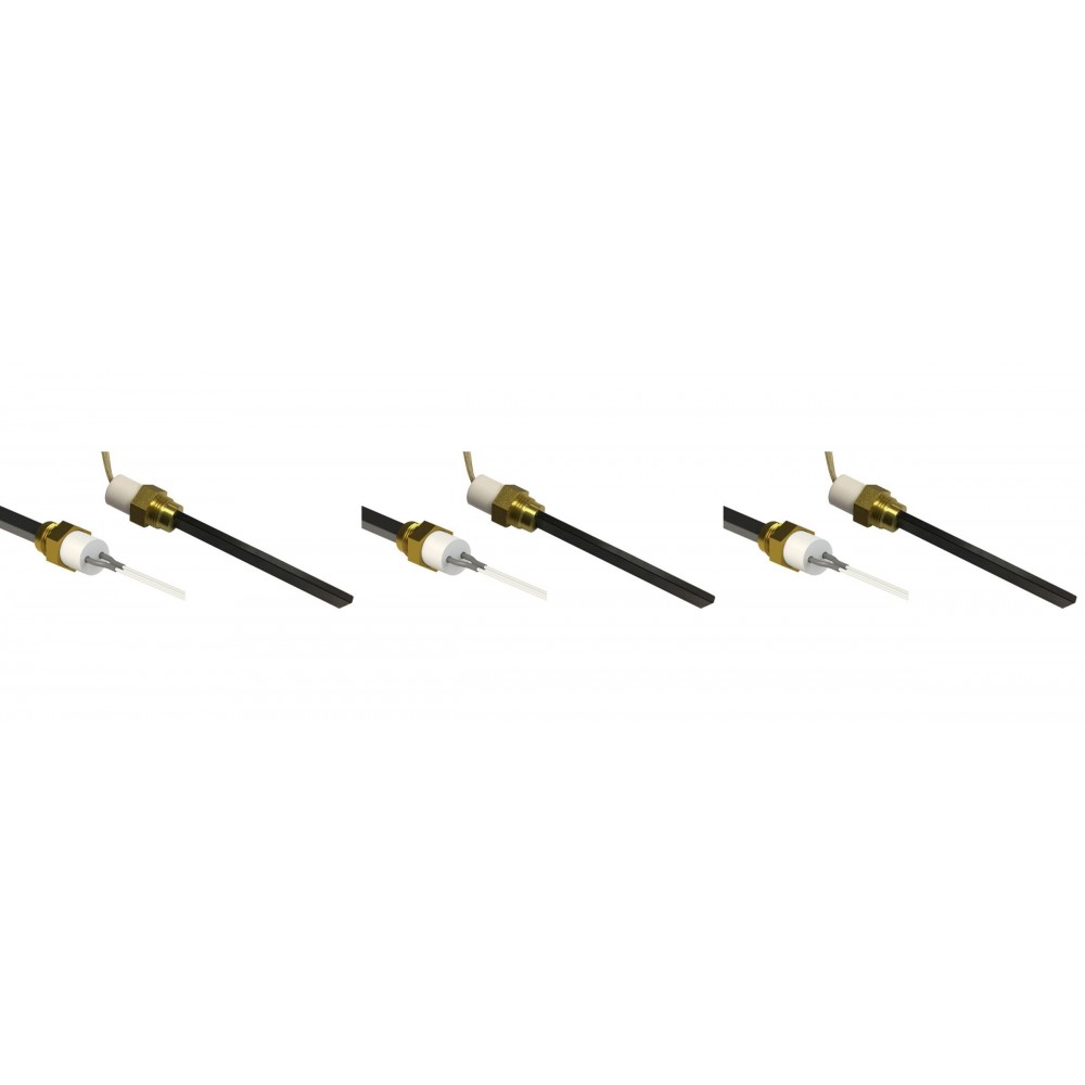 Laagspanning gloeibougie pelletkachel Eco Spar, BURNiT, Adler, AMG, Ecoteck en anderen, totale lengte 126mm, 120W tot 24V - x3
