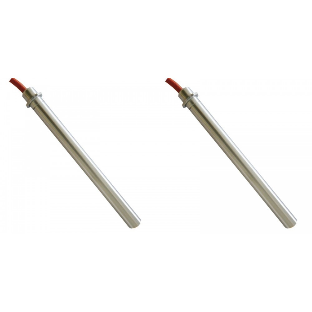 Gloeibougie pelletkachel voor Alfa Plam, Palazzetti, Biasi, Olimpia Splendid, Olsberg Libera, Royal, Thermorossi en andere, totale lengte 160mm, 350W - x2