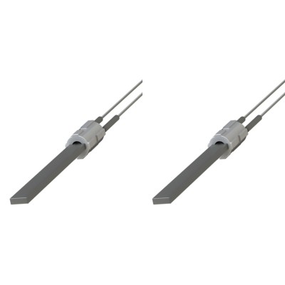 Gloeibougie pelletkachel met zwart kwartskristal voor Eco Spar, BURNiT, Palazzetti, VistaFlame, Whitfield, Lennox en anderen, totale lengte 122mm, 400W - x2 - 