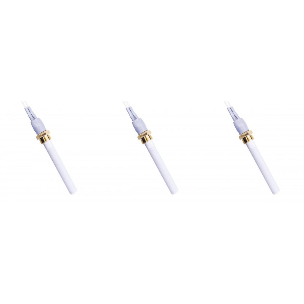 Keramische gloeibougie pelletkachel Eco Spar, BURNiT, Warmflow, Adler, AMG, Ecoteck en anderen, totale lengte 88mm, 250W - x3