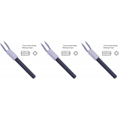 Keramische gloeibougie pelletkachel voor BURNiT, Palazzetti en andere, totale lengte 113mm, 260W - x3 - Gloeibougie voor pelletkachel