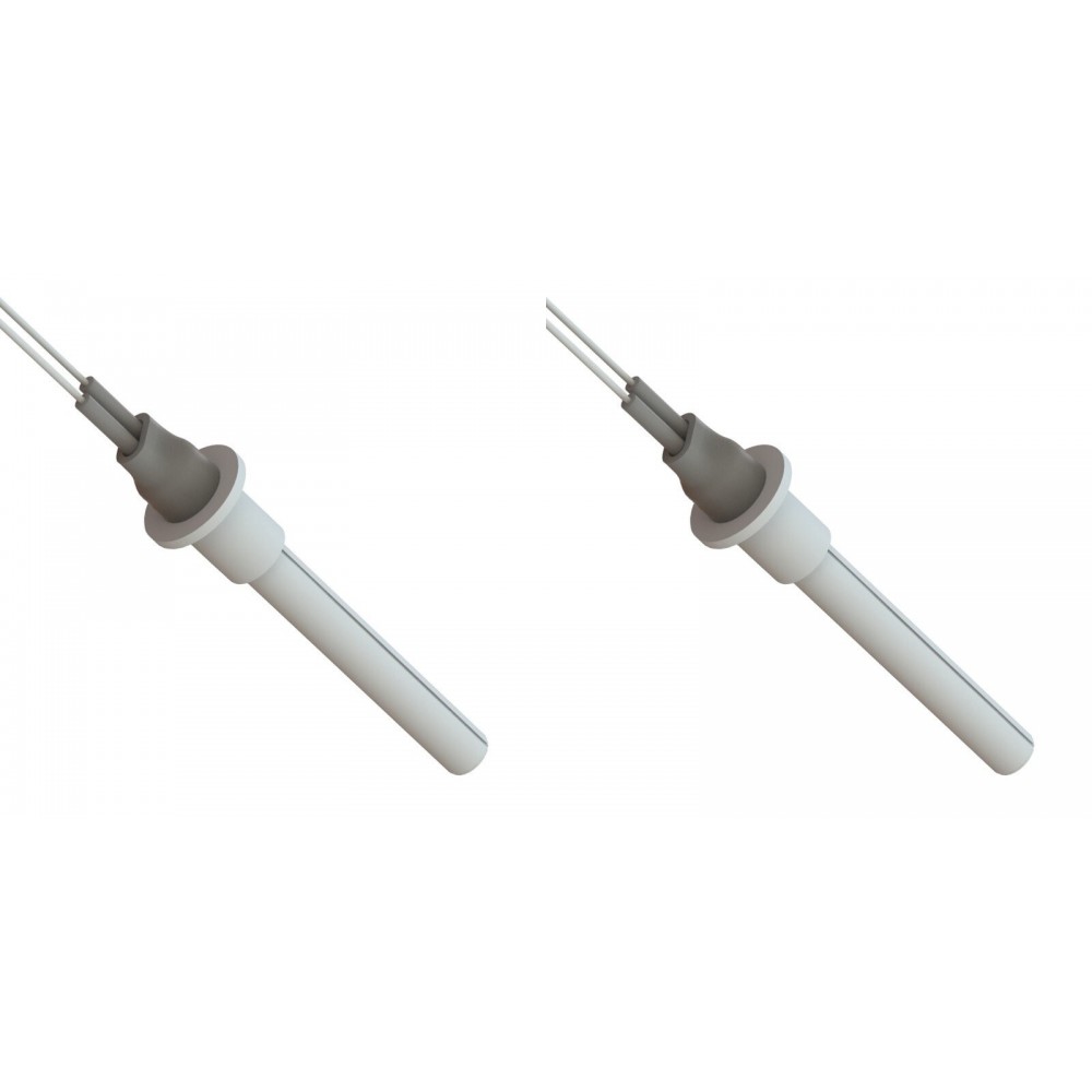 Keramisch verwarmingselement voor pelletkachels ETA, Grant Spira, ComfortBilt en anderen, totale lengte 107mm, 260W - x2
