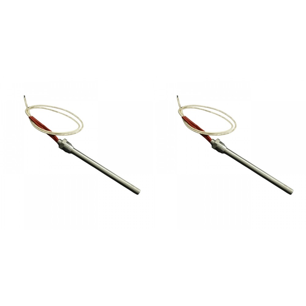 Gloeibougie voor pelletkachels Klover, Avalon, Lopi, Vogelzang en anderen, met een totale lengte van 163 mm, 250W - x2