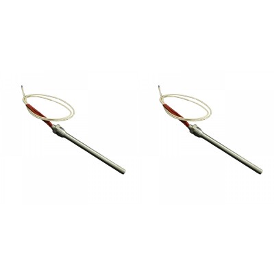 Gloeibougie voor pelletkachels Klover, Avalon, Lopi, Vogelzang en anderen, met een totale lengte van 163 mm, 250W - x2 - Pelletkachel onderdelen