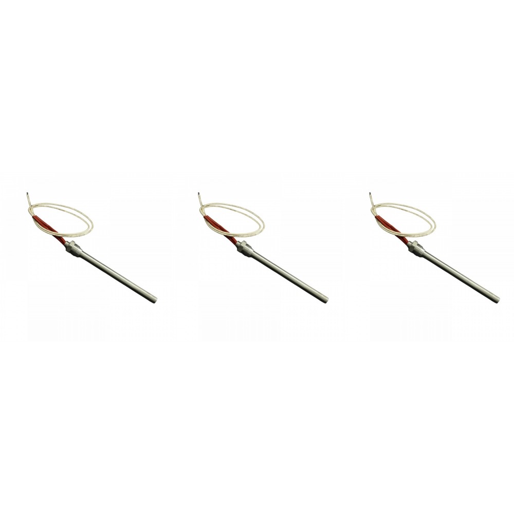 Gloeibougie voor pelletkachels Klover, Avalon, Lopi, Vogelzang en anderen, met een totale lengte van 163 mm, 250W - x3