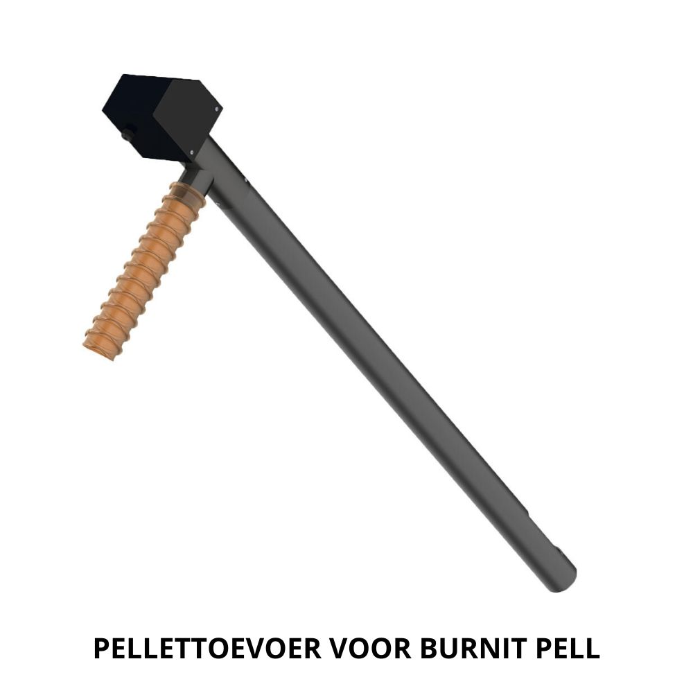 Interne pellettoevoer voor pelletbrander