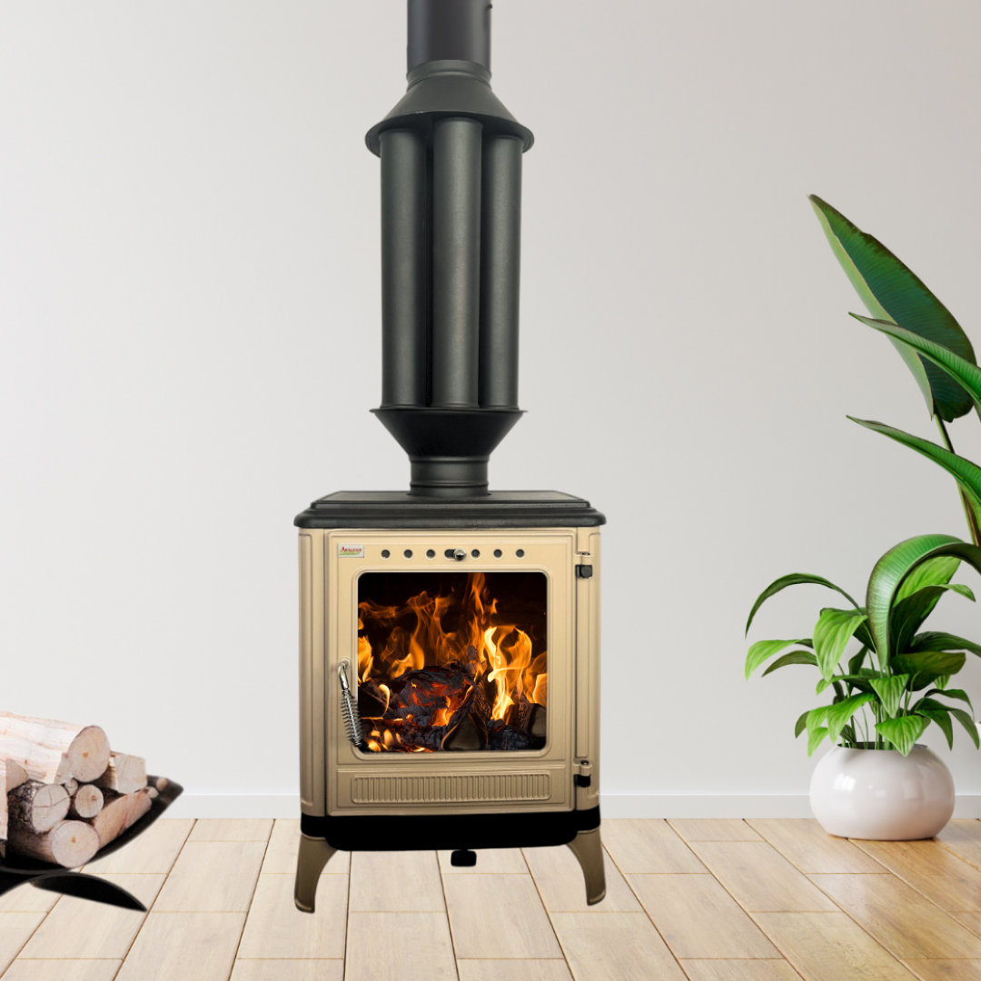 Schoorsteen warmtewisselaar Vulkan, Inox, Diameter 150mm, 5 pijpen
